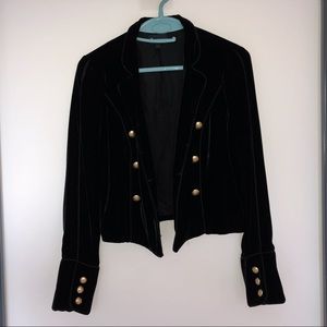 Intermix Black Velvet Blazer